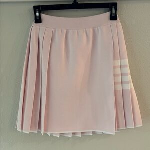 Thom Browne 4 Bar Pleated Faux Wrap Skirt